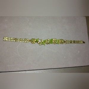 Weiss NY bracelet vintage green floral